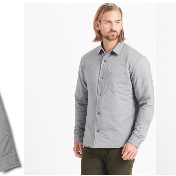 Vuori Men’s Atlas Jacket Shacket Button Up Coat Grey Size XL - Picture 12 of 12